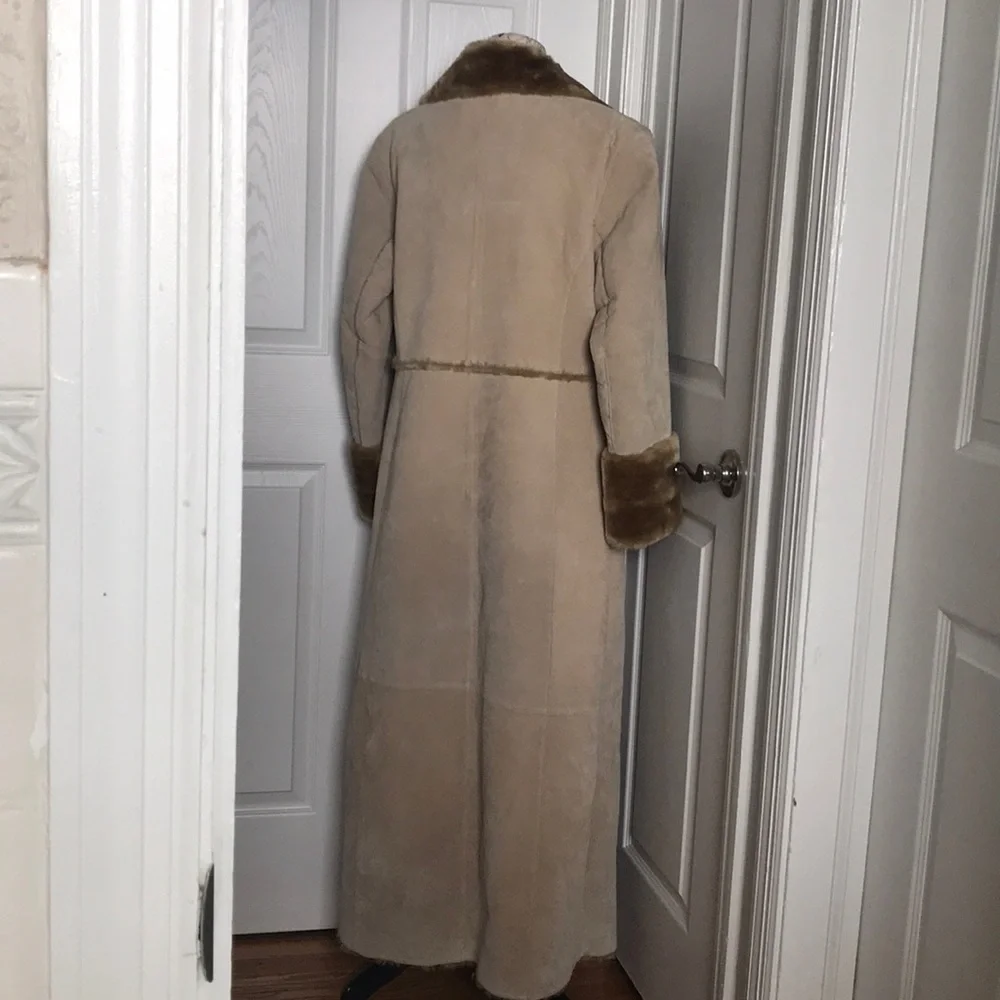 ✈️ Brandon Thomas Penny Lane Vintage y2k Western Leather Faux shearling fuzzy - Picture 6 of 9